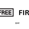 FREE FIRE Quiz for testing your free fire knowledge